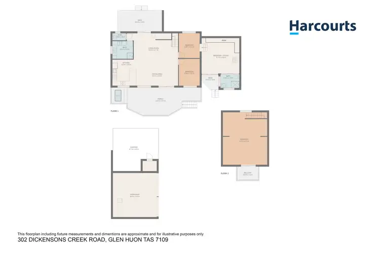 Floorplan of Homely house listing, 302 Dickensons Creek Road, Glen Huon TAS 7109
