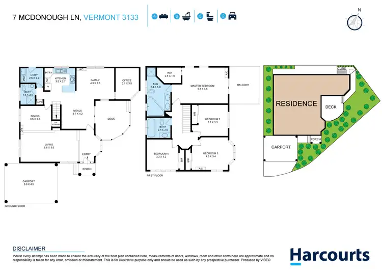 Floorplan of Homely house listing, 7 Mcdonough Lane, Vermont VIC 3133