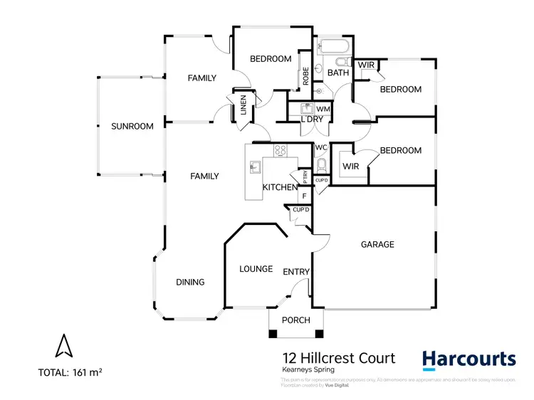 Floorplan of Homely house listing, 12 Hillcrest Court, Kearneys Spring QLD 4350