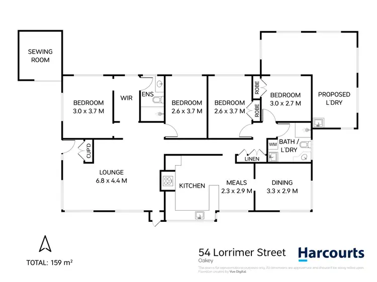 Floorplan of Homely house listing, 54 Lorrimer Street, Oakey QLD 4401