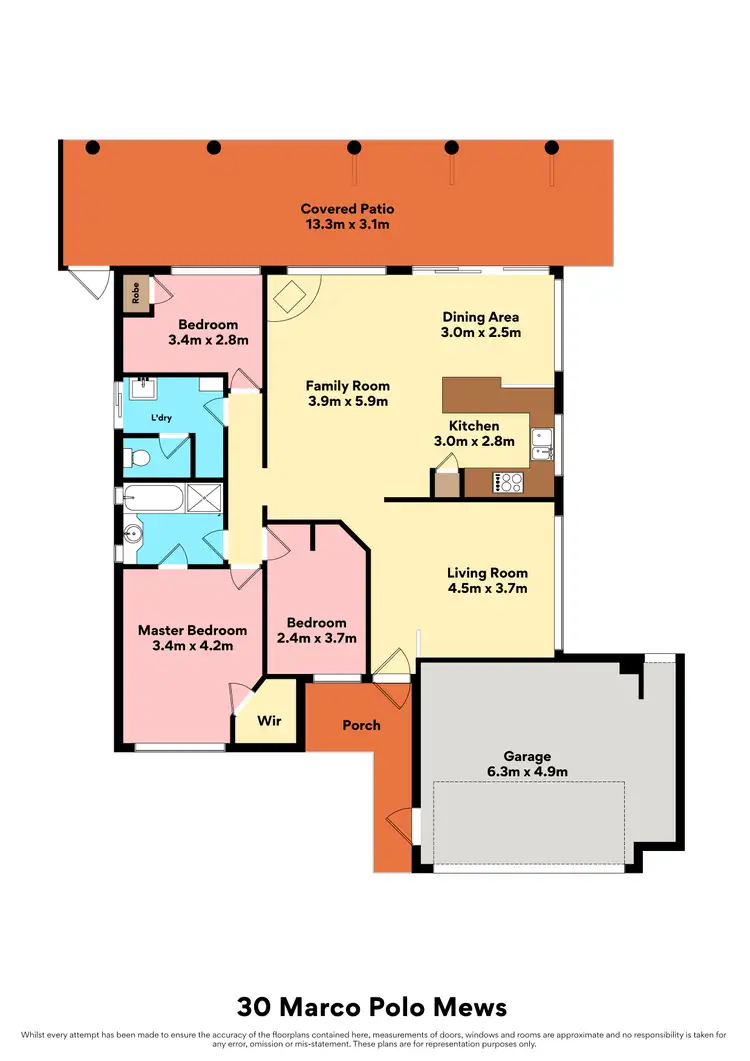 Floorplan of Homely house listing, 30 Marco Polo Mews, Currambine WA 6028