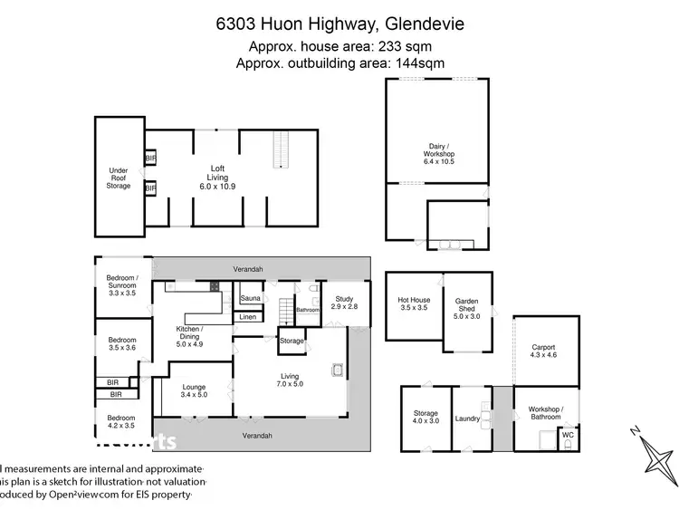 Floorplan of Homely house listing, 6303 Huon Highway, Glendevie TAS 7109