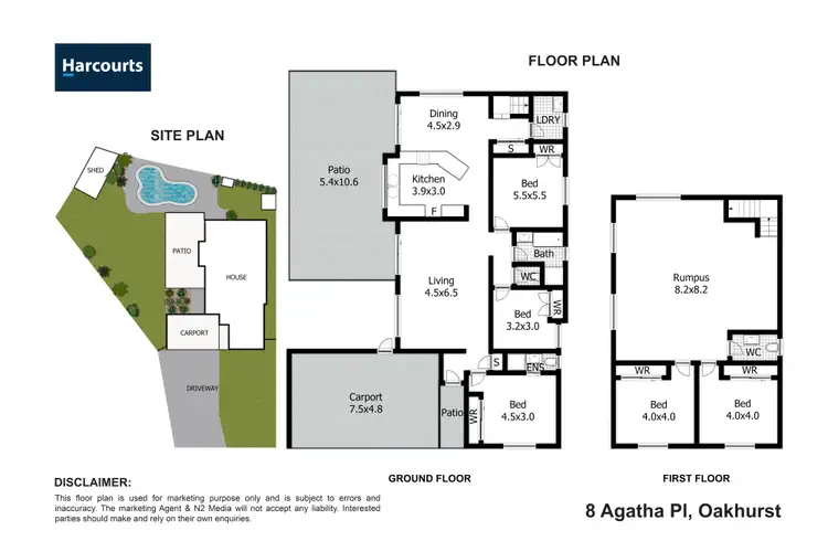 Floorplan of Homely house listing, 8 Agatha Place, Oakhurst NSW 2761