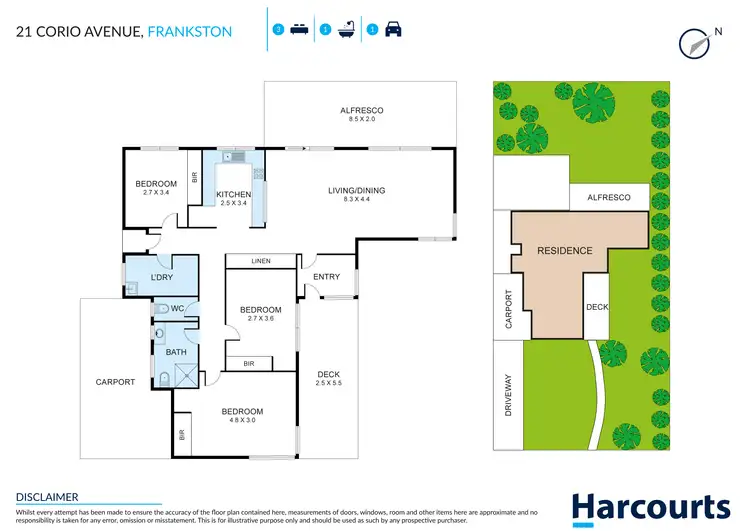 Floorplan of Homely house listing, 21 Corio Avenue, Frankston VIC 3199