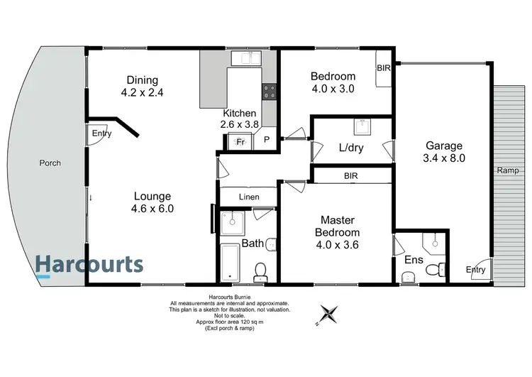 Floorplan of Homely unit listing, 6/53 West Park Grove, Park Grove TAS 7320