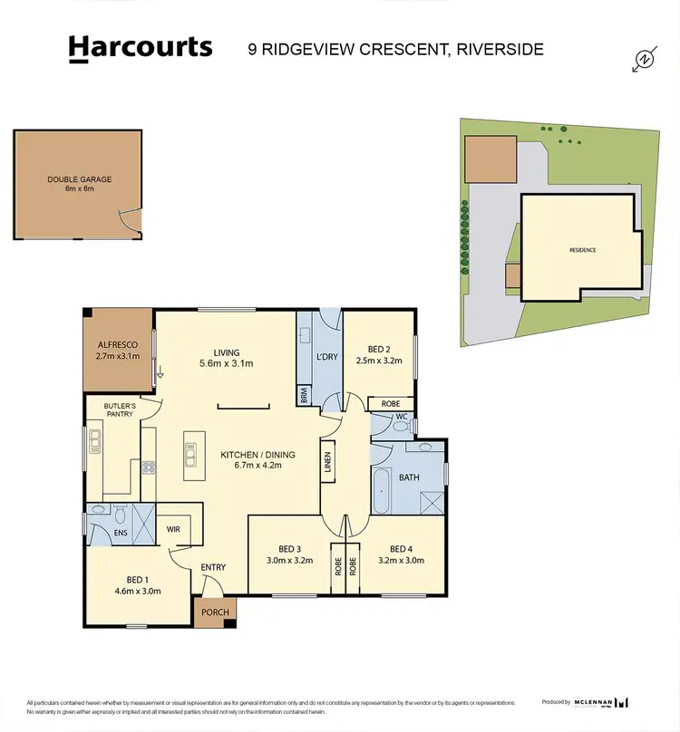 Floorplan of Homely house listing, 9 Ridgeview Cres, Riverside TAS 7250