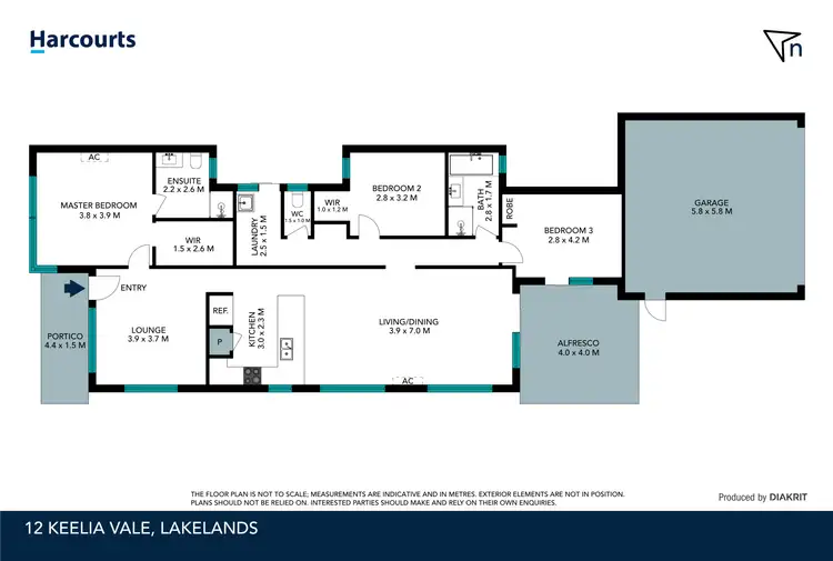 Floorplan of Homely house listing, 12 Keelia Vale, Lakelands WA 6180