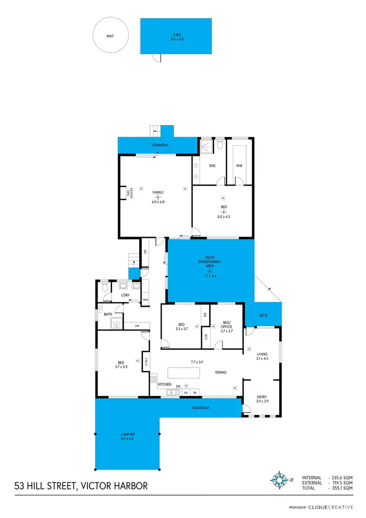 Floorplan of Homely house listing, 53 Hill Street, Victor Harbor SA 5211