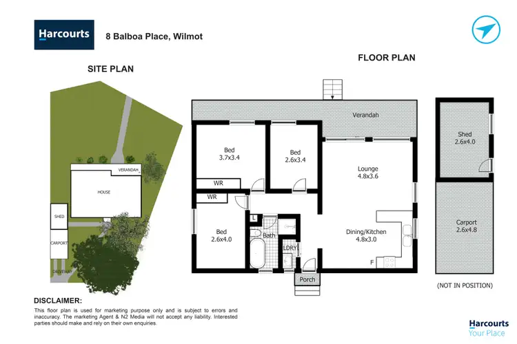 Floorplan of Homely house listing, 8 Balboa Place, Willmot NSW 2770