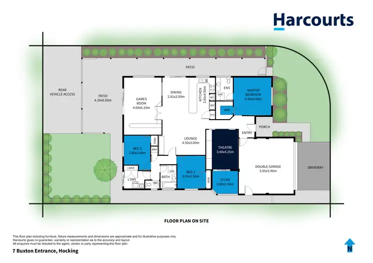 Floorplan of Homely house listing, 7 Buxton Entrance, Hocking WA 6065