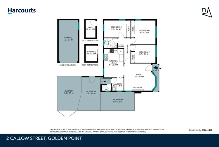 Floorplan of Homely house listing, 2 Callow Street, Golden Point VIC 3350