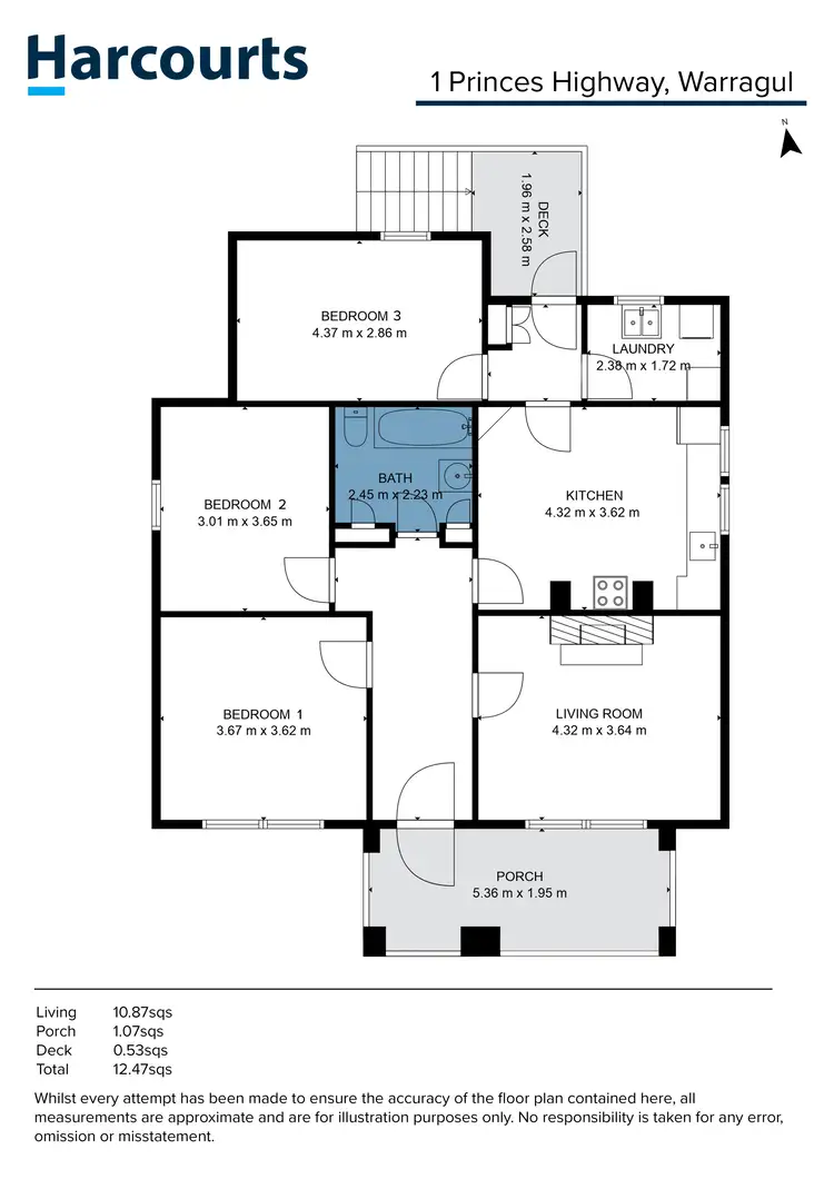 Floorplan of Homely house listing, 1 Princes Highway, Warragul VIC 3820