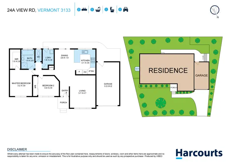 Floorplan of Homely house listing, 24A View Road, Vermont VIC 3133