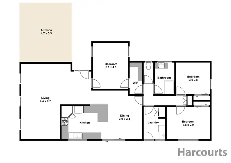Floorplan of Homely house listing, 2 Hare Court, Churchill VIC 3842