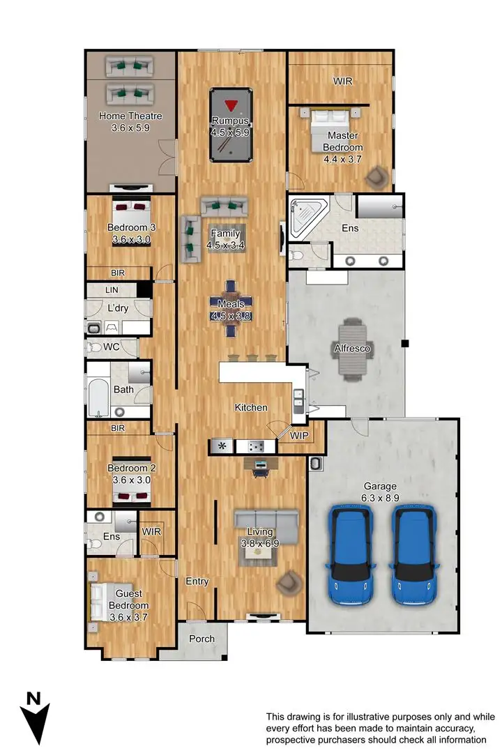 Floorplan of Homely house listing, 5 Monmouth Road, Cranbourne East VIC 3977