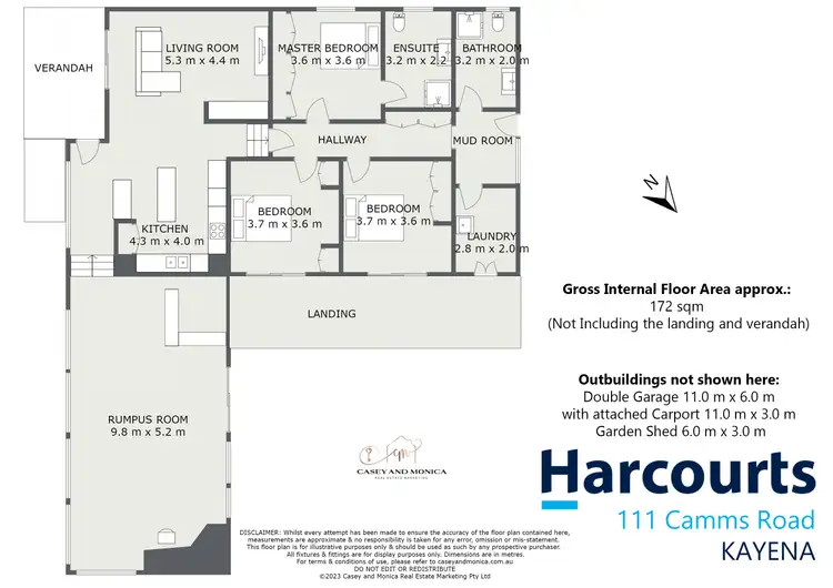 Floorplan of Homely house listing, 111 Camms Road, Kayena TAS 7270