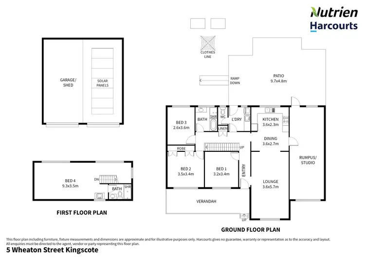 Floorplan of Homely house listing, 5 Wheaton Street, Kingscote SA 5223