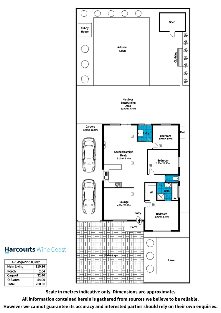 Floorplan of Homely house listing, 30 Whitney Crescent, Seaford SA 5169