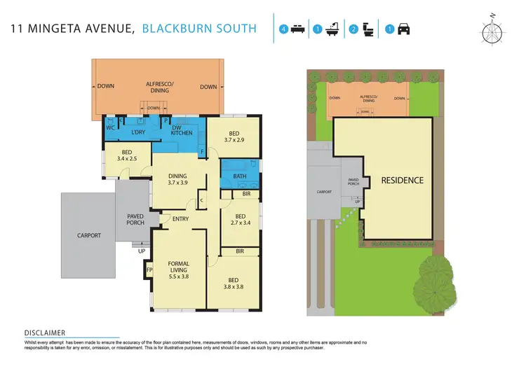 Floorplan of Homely house listing, 11 Mingeta Avenue, Blackburn South VIC 3130