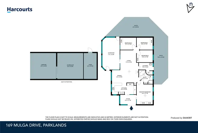 Floorplan of Homely house listing, 169 Mulga Drive, Parklands WA 6180