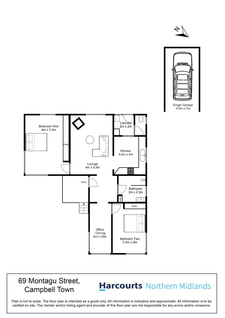 Floorplan of Homely house listing, 69 Montagu Street, Campbell Town TAS 7210