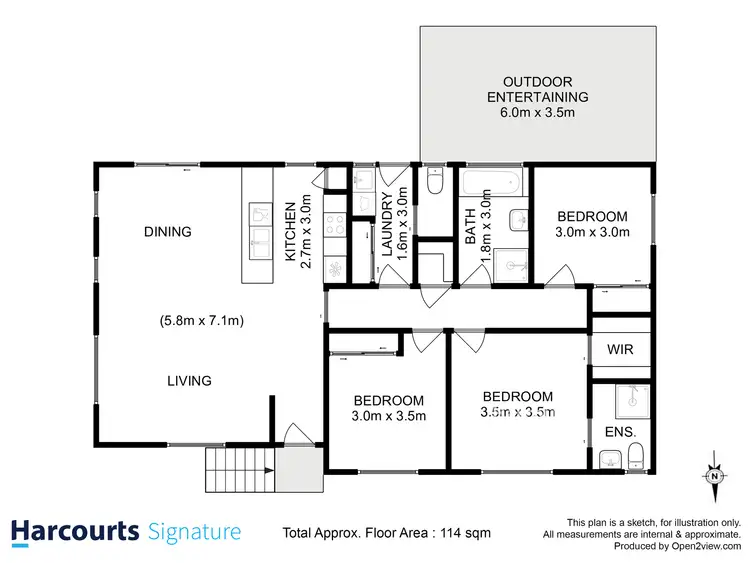 Floorplan of Homely house listing, 6 Ironbound Place, Mornington TAS 7018