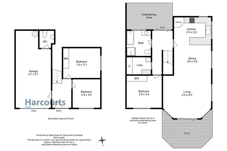 Floorplan of Homely unit listing, 1/16A William Street, Ulverstone TAS 7315