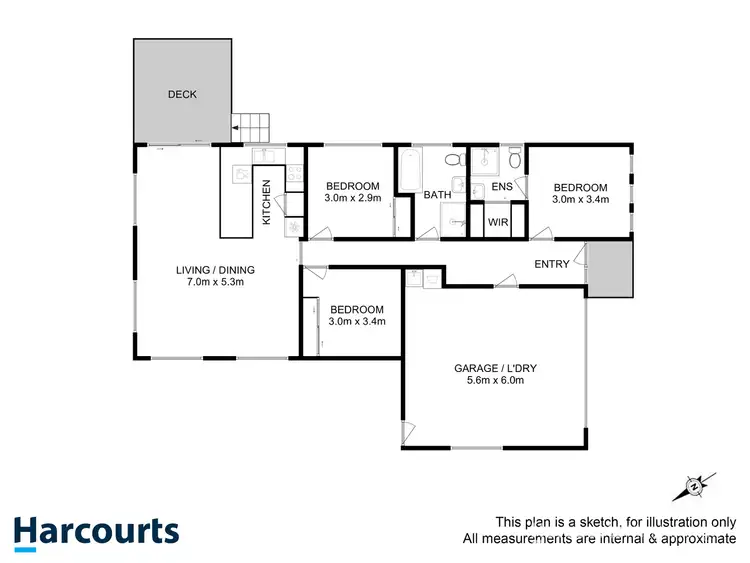 Floorplan of Homely house listing, 21 Kingsgate Circle, Huntingfield TAS 7055