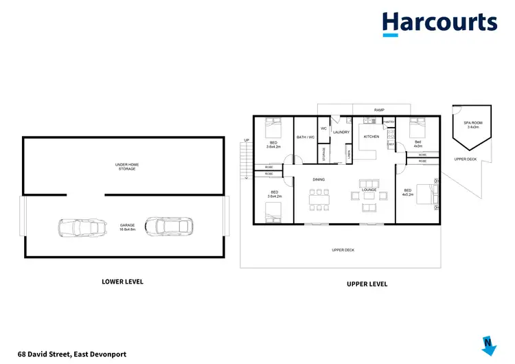 Floorplan of Homely house listing, 68 David Street, East Devonport TAS 7310