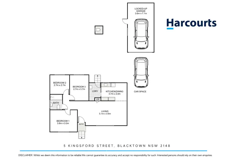 Floorplan of Homely house listing, 5 Kingsford Street, Blacktown NSW 2148