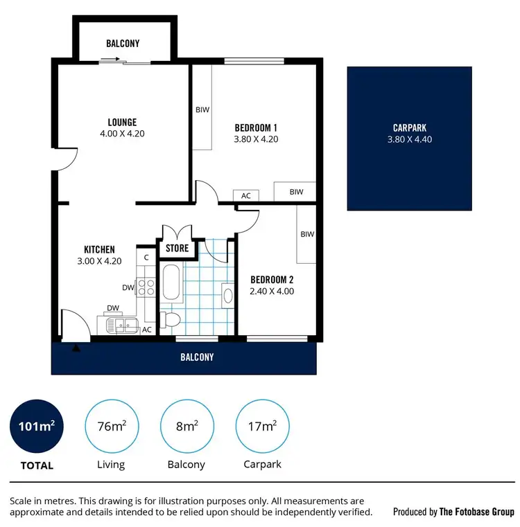 Floorplan of Homely unit listing, 5/241 Young Street, Unley SA 5061
