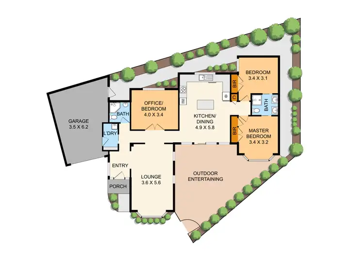 Floorplan of Homely unit listing, 2/12 Gresford Road, Wantirna VIC 3152