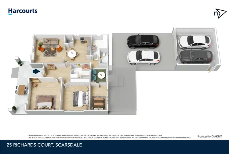 Floorplan of Homely house listing, 25 Richards Court, Scarsdale VIC 3351