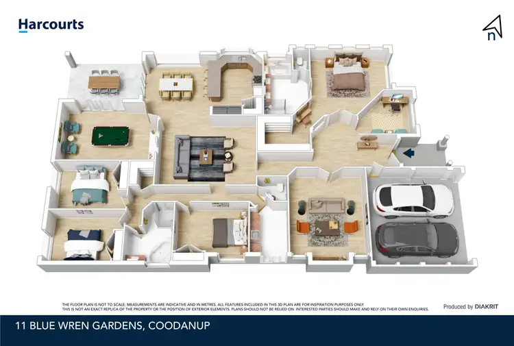 Floorplan of Homely house listing, 11 Blue Wren Gardens, Coodanup WA 6210