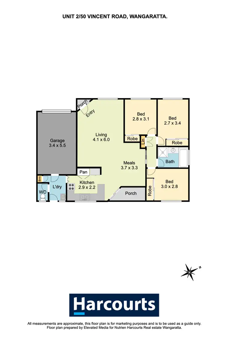 Floorplan of Homely townhouse listing, 2/50 Vincent Road, Wangaratta VIC 3677