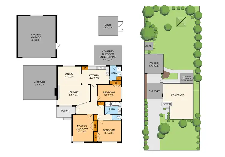 Floorplan of Homely house listing, 14 Hutton Avenue, Ferntree Gully VIC 3156