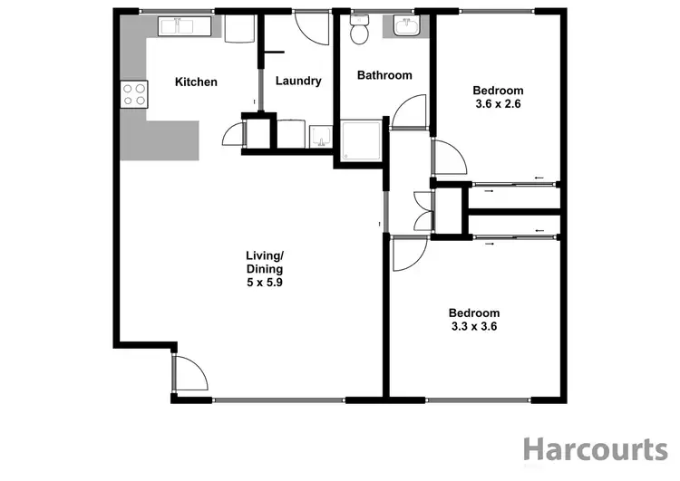 Floorplan of Homely unit listing, 3/8 Bubb Street, Moe VIC 3825