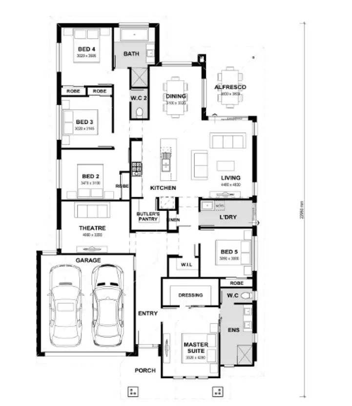 Floorplan of Homely house listing, 1 Peppino Crt, Angle Vale SA 5117
