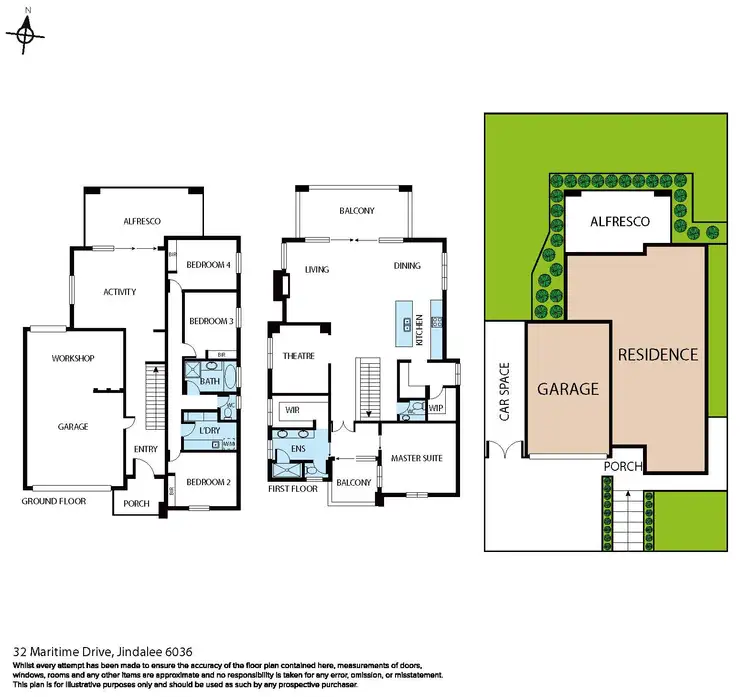 Floorplan of Homely house listing, 32 Maritime Drive, Jindalee WA 6036