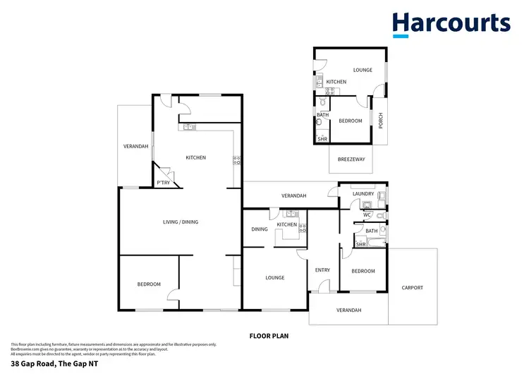 Floorplan of Homely block of units listing, 38 Gap Road, The Gap NT 870
