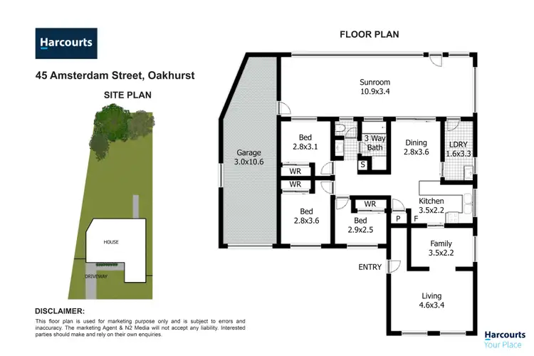 Floorplan of Homely house listing, 45 Amsterdam Street, Oakhurst NSW 2761