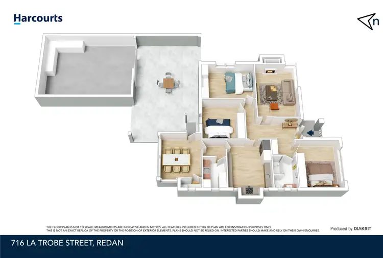 Floorplan of Homely house listing, 716 La Trobe Street, Redan VIC 3350