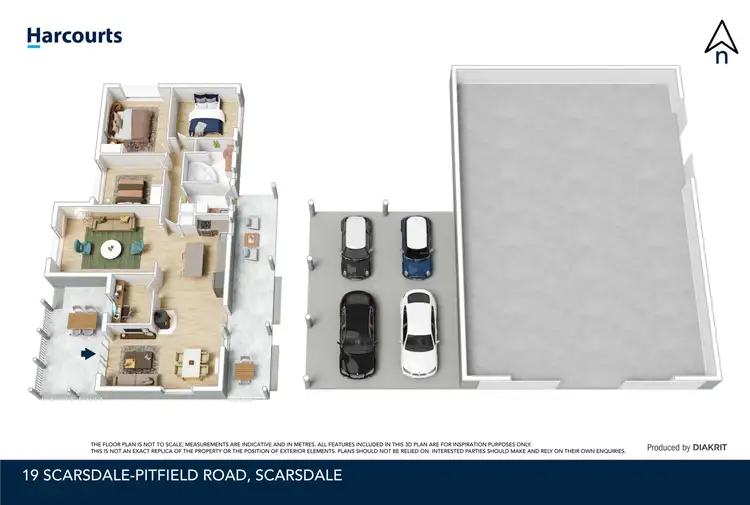 Floorplan of Homely rural property listing, 19 Pitfield-Scarsdale Road, Scarsdale VIC 3351
