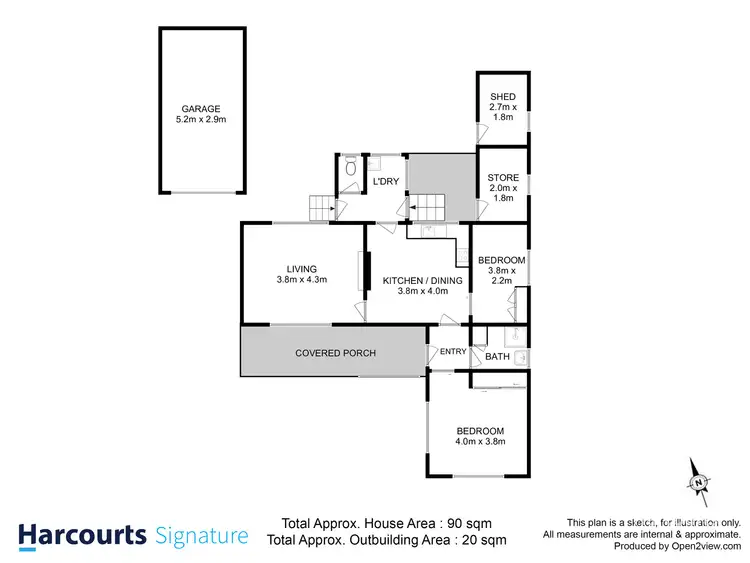Floorplan of Homely house listing, 61 Kenbrae Avenue, Glenorchy TAS 7010
