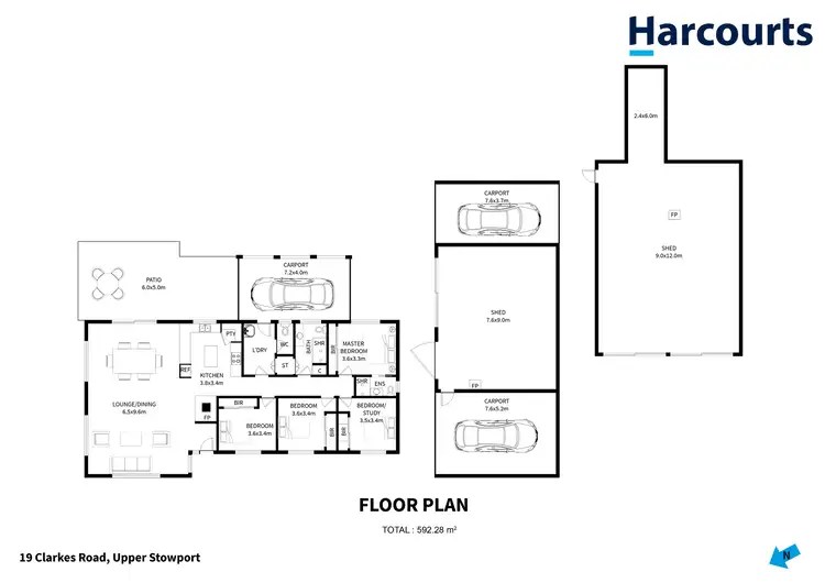 Floorplan of Homely house listing, 19 Clarkes Road, Upper Stowport TAS 7321