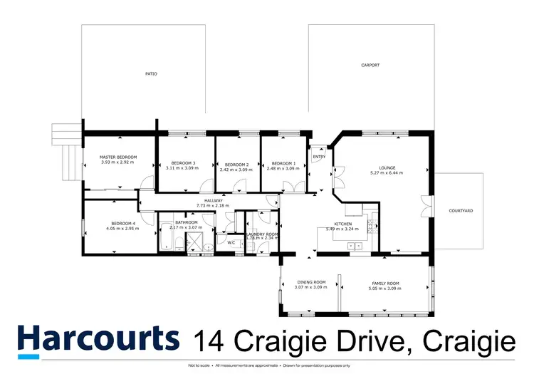 Floorplan of Homely house listing, 14 Craigie Drive, Craigie WA 6025