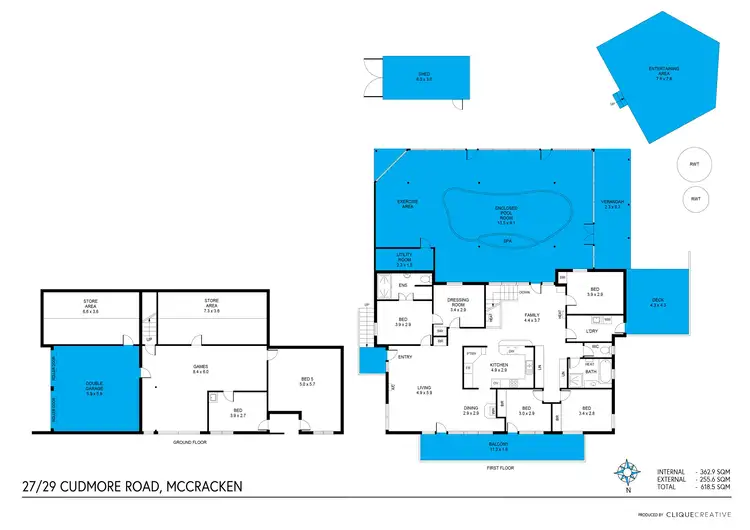 Floorplan of Homely house listing, 27-29 Cudmore Road, Mccracken SA 5211
