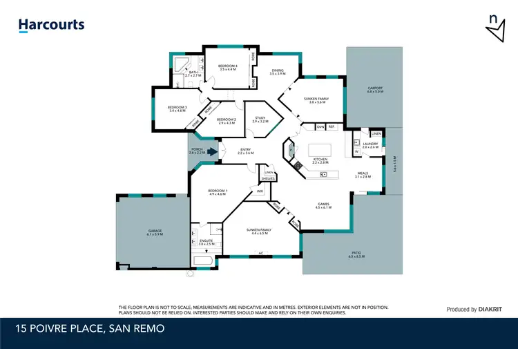 Floorplan of Homely house listing, 15 Poivre Place, San Remo WA 6210