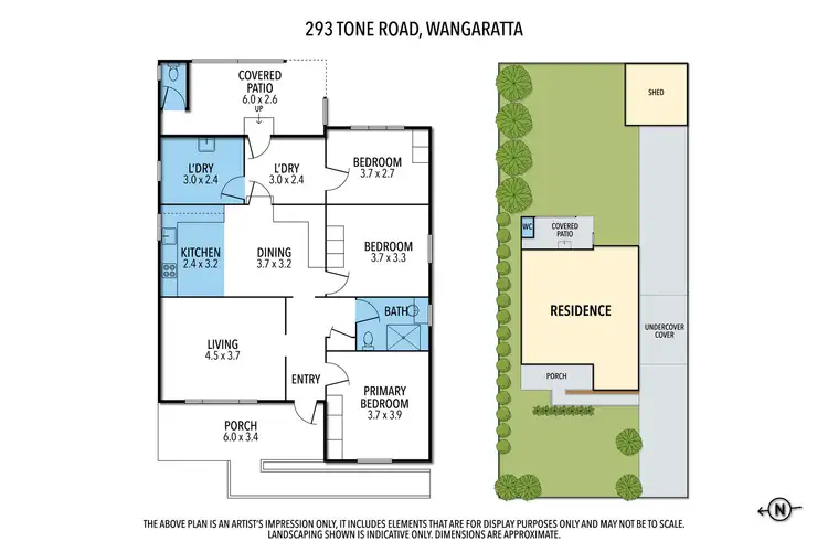 Floorplan of Homely house listing, 293 Tone Road, Wangaratta VIC 3677