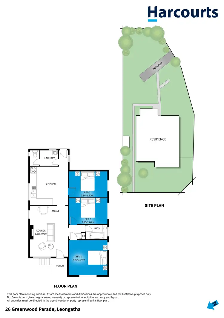 Floorplan of Homely house listing, 26 Greenwood Parade, Leongatha VIC 3953